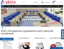 Tablet Screenshot of aktin.pl